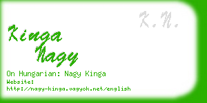 kinga nagy business card